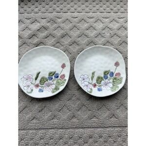 Berry Patch Salad Plate‎ /Server Ceramic Stoneware By Blue Sky Spectrum